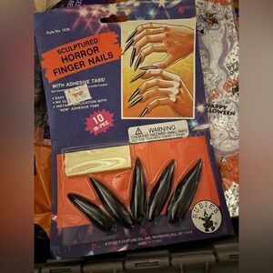Rubie's Sculptured Horror Finger Nails - Black